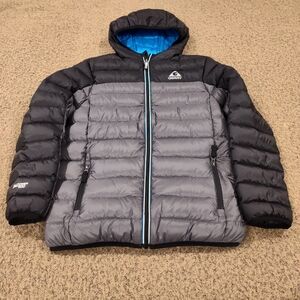 Gerry Youth Quilted Feather Down Hooded Jacket EUC